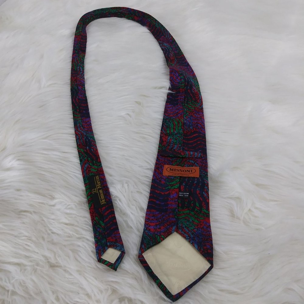 Missoni Cravatte Spain geometric silk tie - Picture 6 of 6
